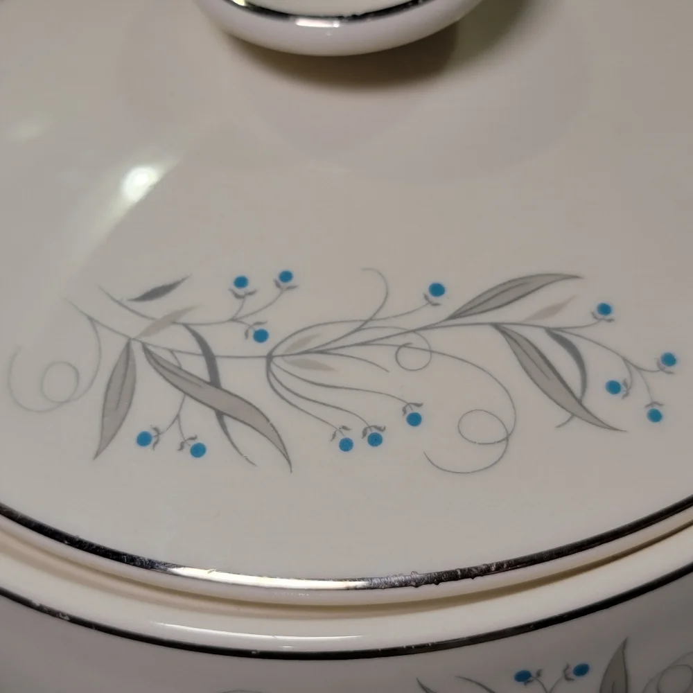 Vintage 1950s Homer Laughlin Celeste Collection Small Covered Serving Dish